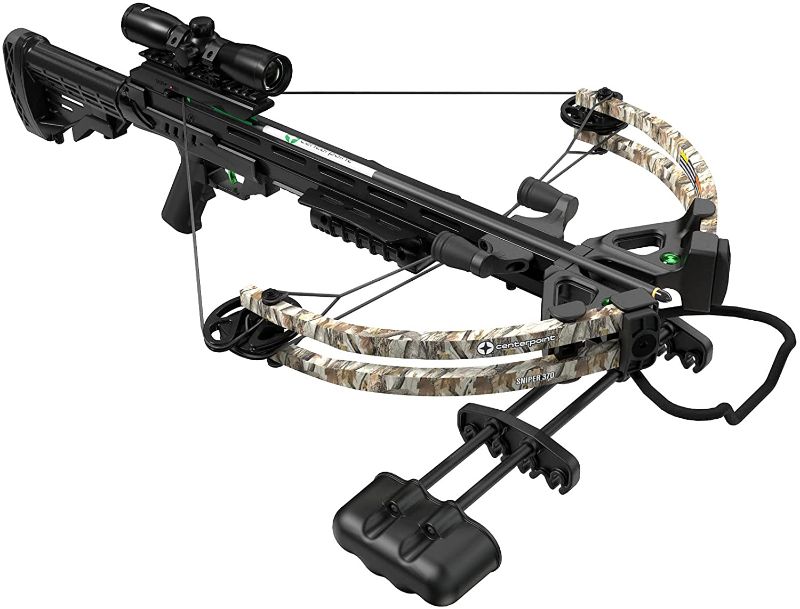 Photo 1 of ***MISSING THE TRIGGER ASSEMBELY***Centerpoint AXCS185BK Sniper 370 Crossbow Package
