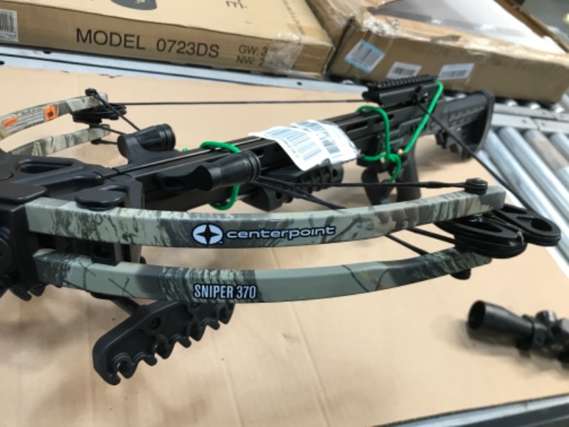 Photo 3 of ***MISSING THE TRIGGER ASSEMBELY***Centerpoint AXCS185BK Sniper 370 Crossbow Package
