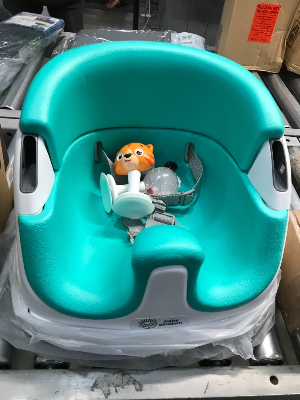 Photo 2 of Baby Einstein Dine & Discover Multi-Use Booster Feeding & Floor Activity Seat with Self-Storing Tray
