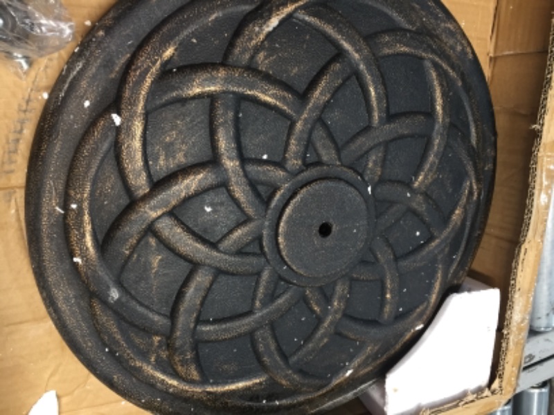 Photo 1 of BACKYARD EXPRESSIONS PATIO · HOME · GARDEN 911554-NM, Bronze Backyard Expressions 21 Pound Umbrella Base for Patio
