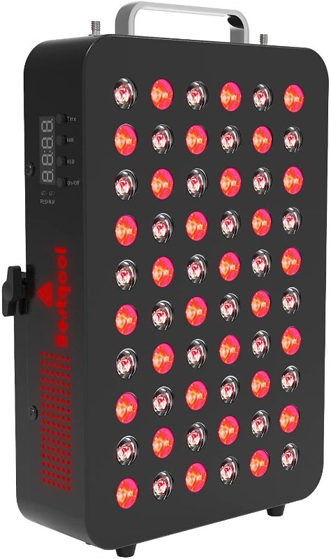 Photo 1 of Bestqool Red Light Therapy Device, 660nm 850nm Near Infrared Therapy with Timer, 60 LEDs, Clinical Grade High Power Low EMF Output LED Light Therapy for Anti-Aging, Pain Relief. 95W Power Consumption.

//TESTED,POWERS ON
