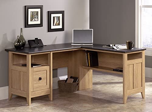 Photo 1 of Sauder August Hill L-Shaped Desk, Dover Oak finish
