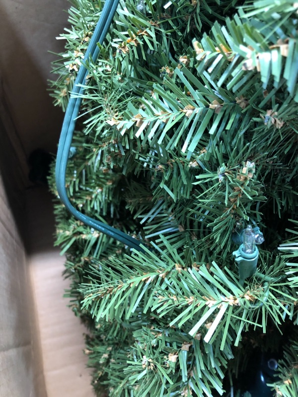 Photo 2 of ***NOT FUNCTIONAL***
***MISSING COMPONENTS***
National Tree Dunhill Fir Slim Tree with Clear Lights-Size:12 ft