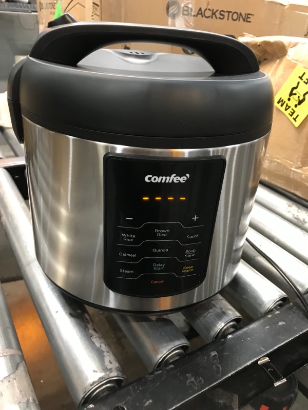 Photo 2 of COMFEE' Rice Cooker, 8-in-1 Stainless Steel Multi Cooker