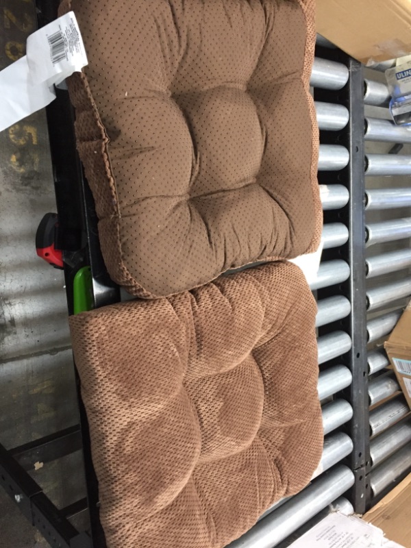 Photo 2 of - Delano Chair Pad Seat Cushion, Memory Foam, Non-Skid Backing