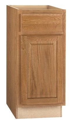 Photo 1 of 2 pc - Hampton Bay Hampton Assembled 15x34.5x24 in. Base Kitchen Cabinet 