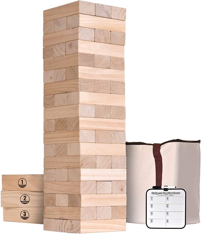 Photo 1 of 
GoSports Giant Wooden Toppling Tower (Stacks to 5+ Feet) 