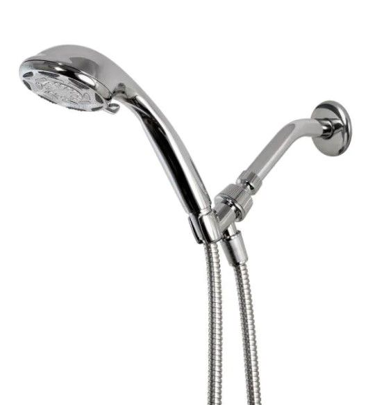 Photo 1 of 
Glacier Bay
6-Spray 4 in. Wall Mount Handheld Shower Head in Chrome