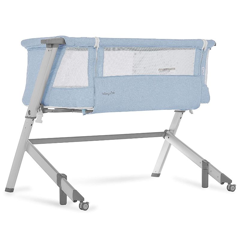 Photo 1 of Dream On Me Skylar Bassinet & Bedside Sleeper, Blue
