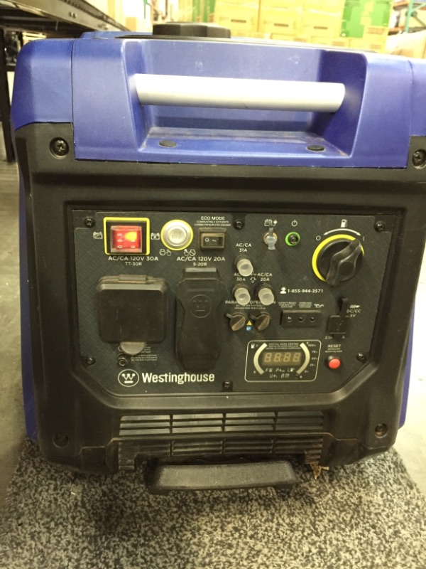 Photo 2 of ***PARTS ONLY*** Westinghouse Outdoor Power Equipment iGen4500 Super Quiet Portable Inverter Generator 3700 Rated & 4500 Peak Watts, Gas Powered, Electric Start, RV Ready, CARB Compliant ***PARTS ONLY*** 
