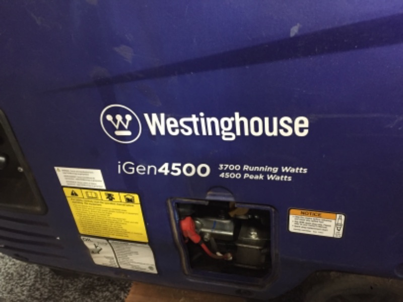 Photo 5 of ***PARTS ONLY*** Westinghouse Outdoor Power Equipment iGen4500 Super Quiet Portable Inverter Generator 3700 Rated & 4500 Peak Watts, Gas Powered, Electric Start, RV Ready, CARB Compliant ***PARTS ONLY*** 
