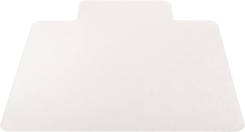 Photo 1 of Deflecto EconoMat Chair Mat with Lip, For Hard Floors, Straight Edge, 45" x 53", Clear
