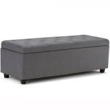 Photo 1 of 48 in. Wide Transitional Rectangle Storage Ottoman in Natural Linen Look Fabric
SIMILAR TO STOCK PHOTO