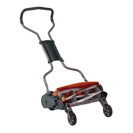 Photo 1 of 18 in. Cut Manual Push Non-Electric Walk Behind Reel Mower