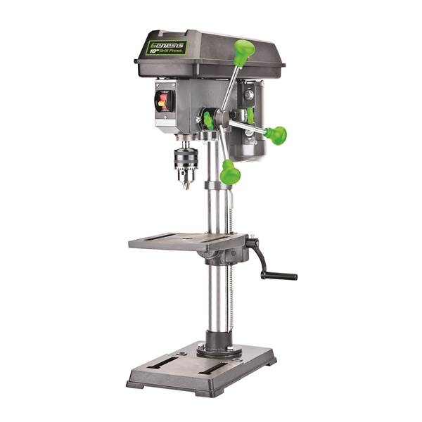 Photo 1 of Genesis GDP1005A 10" 5-Speed 4.1 Amp Drill Press with 5/8" Chuck, Integrated Work Light & Table That Rotates & Tilts
UNABLE TO TEST
