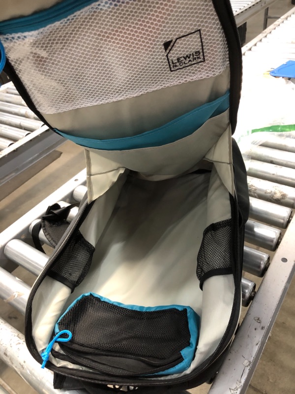 Photo 1 of Lewis N. Clark Underseat Carry-on Backpack + RFID Protection System Anti-Theft, Black, One Size
