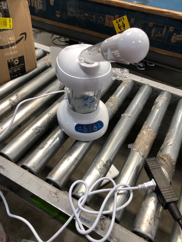 Photo 1 of Facial Steamer, with Extendable Arm Ozone Table Top Mini Spa Face Steamer Design For Personal Care Use At Home or Salon, White
