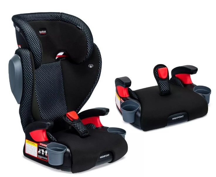 Photo 1 of Britax Highpoint 2-Stage Belt-Positioning Cool Flow Booster Car Seat -  Gray
