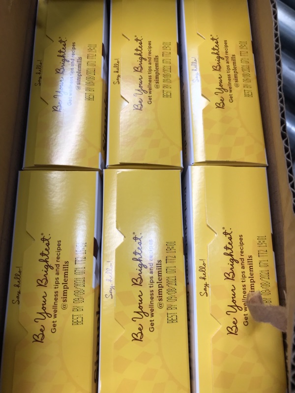 Photo 1 of Simple Mills Almond Flour Crackers, Black Cracked Pepper, Gluten Free, Flax Seed, Sunflower Seeds, Corn Free, Good for Snacks, Made with whole foods, 6 Count (Packaging May Vary) BEST BY 9/08/21
