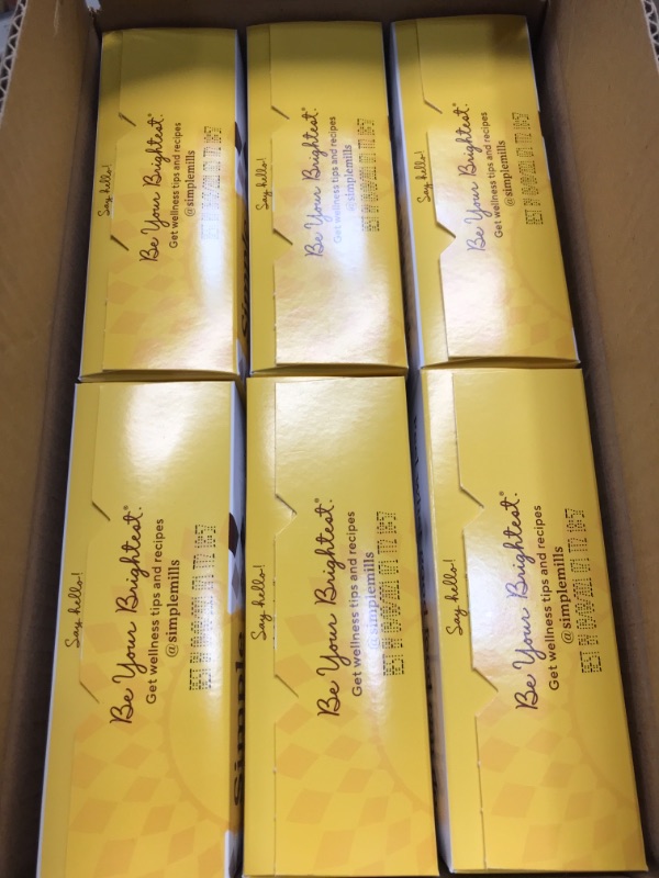 Photo 1 of Simple Mills Almond Flour Crackers, Black Cracked Pepper, Gluten Free, Flax Seed, Sunflower Seeds, Corn Free, Good for Snacks, Made with whole foods, 6 Count (Packaging May Vary) BEST BY 9/08/21
