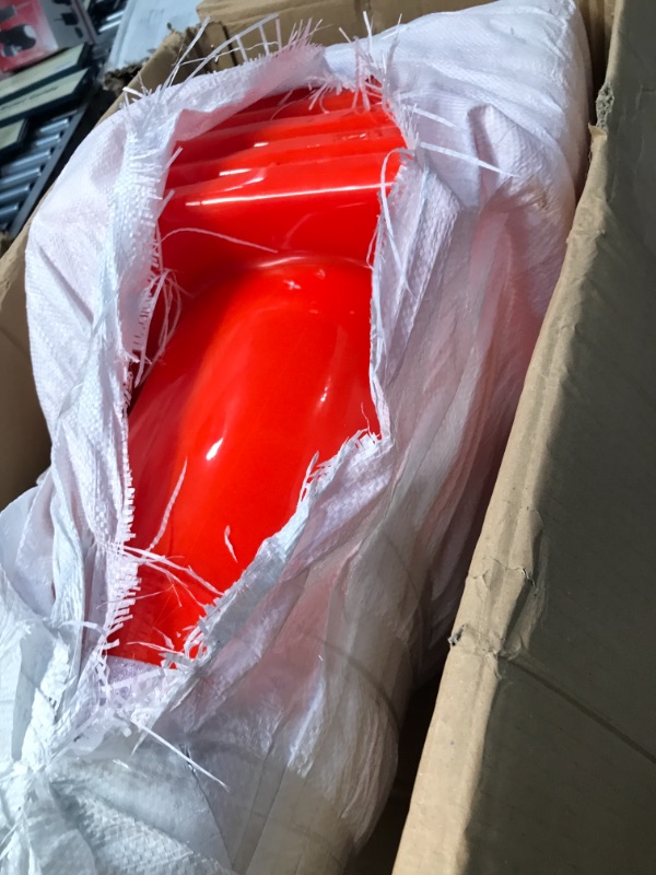 Photo 2 of 36" Orange PVC Safety Traffic Cones Black Base 3 Reflective Collars
