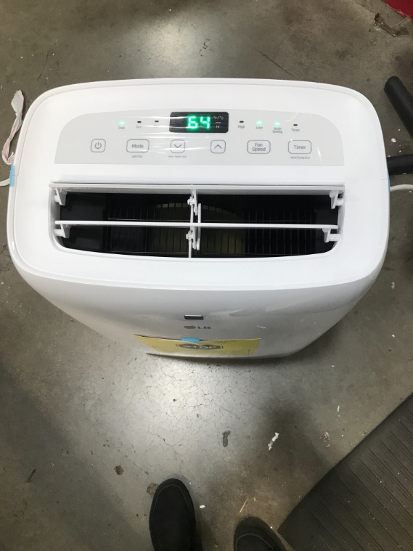 Photo 2 of 6,000 BTU (DOE) 115-Volt Portable Air Conditioner with Dehumidifier Function and LCD Remote in White