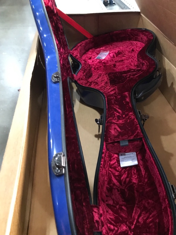Photo 1 of Crossrock Deluxe Fiberglass Case for 40"/41" Dreadnought Acoustic Guitars-Navy Blue(CRF2021DNVBL)
