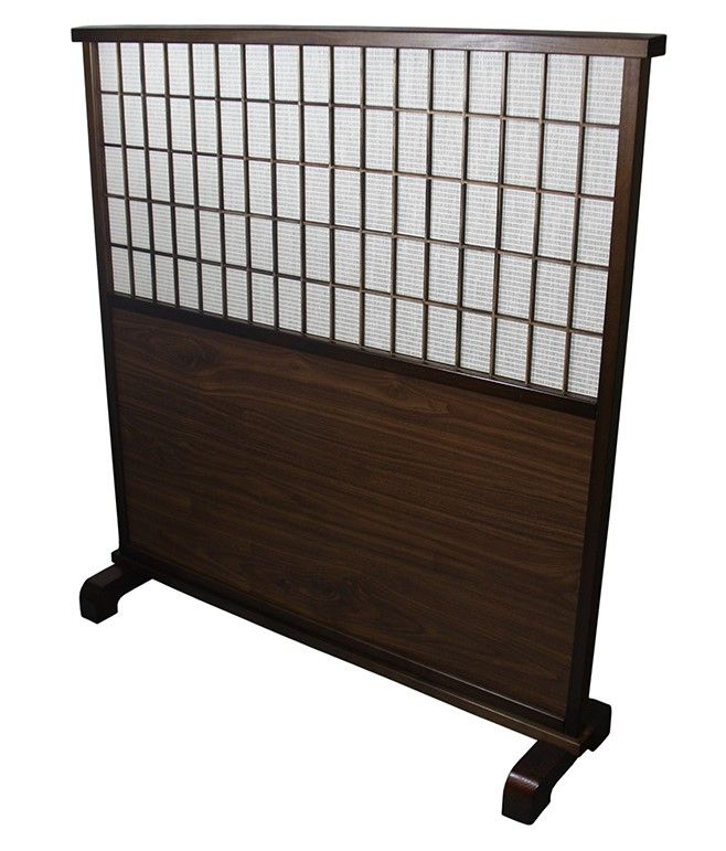 Photo 1 of 48.5? Mahogany Room Partition Divider
 Scandinavian spruce Composite frame is lightweight and portable measures 50"L x 1.5"W X 26.5"H.
• Shoji Screen measures 50"L x 1.5"W x 20"H.
• Legs measures 2.5"L x 11.75"W x 3.5"H .