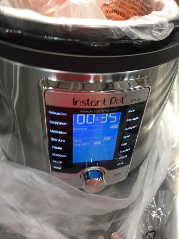 Photo 2 of Instant Pot Ultra 10-in-1 Electric Pressure Cooker, Slow Cooker, Rice Cooker, Steamer, Saute, Yogurt Maker, Cake Maker, Egg