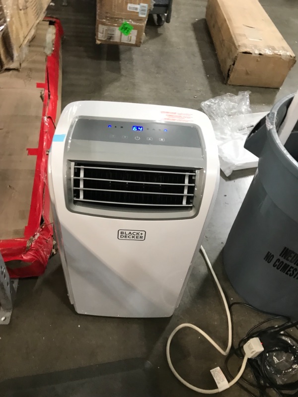 Photo 4 of BLACK+DECKER 8,000 BTU DOE (14,000 BTU ASHRAE) Portable Air Conditioner with Remote Control, White