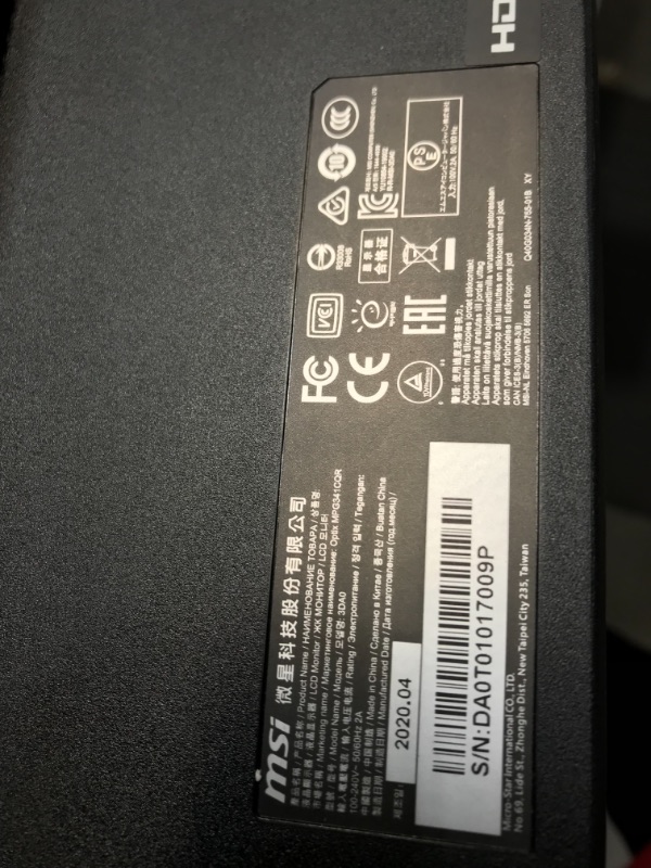 Photo 1 of Optix MPG341CQR Curved Gaming Monitor 34 in
