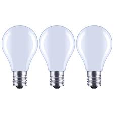 Photo 1 of 100-Watt Equivalent A15 Dimmable Appliance Fan Frosted Glass Filament LED Vintage Edison Light Bulb Bright White4 BOXES (3-Pack)
