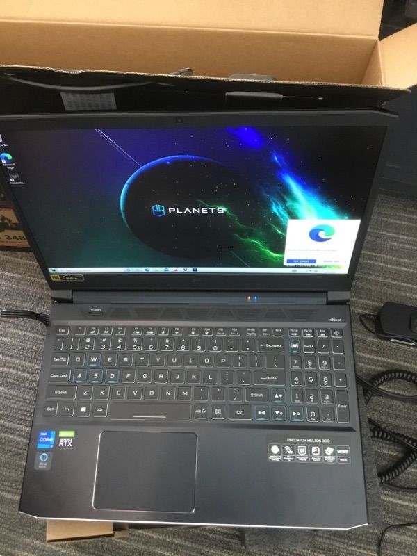 Photo 3 of 
Acer Predator Helios 300 PH315-54-760S Gaming Laptop | Intel i7-11800H | NVIDIA GeForce RTX 3060 Laptop GPU | 15.6" Full HD 144Hz 3ms IPS Display | 16GB...
Graphics Description:RTX 3060
Capacity:15-15.99 inches
Style:Laptop only