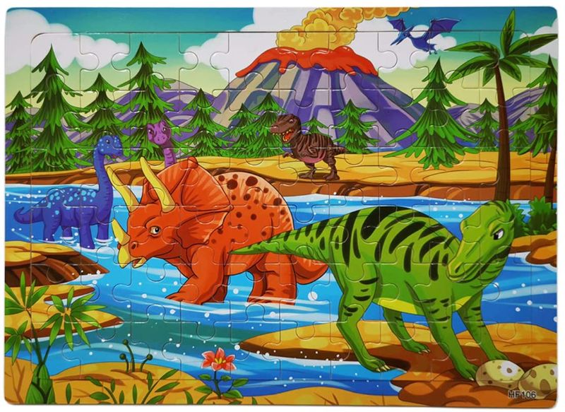 Photo 1 of PACK OF 3- Soniubia Wooden Jigsaw Puzzles for Kids 60 Pieces
