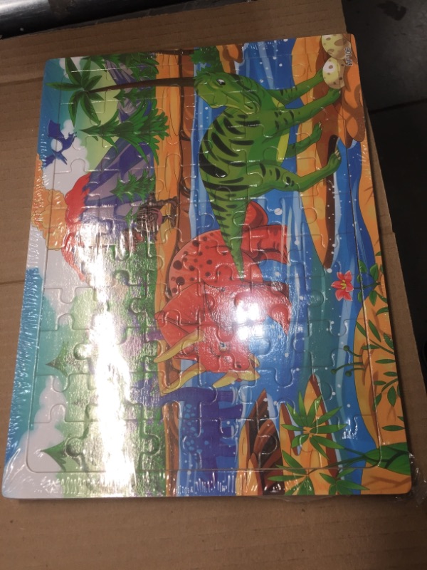 Photo 1 of PACK OF 3- Soniubia Wooden Jigsaw Puzzles for Kids 60 Pieces