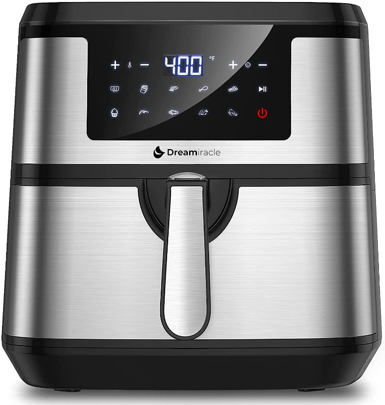 Photo 1 of Air Fryer XL 8Qt, Dreamiracle Digital Airfryer 8 quart, 1750W Smart Air Fryer with 10 Presets One Touch LED Screen, Nonstick Detachable Basket, Preheat, Auto Shut Off, Rapid Frying
