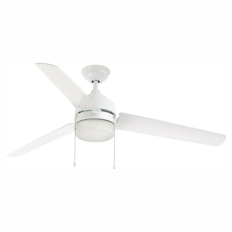 Photo 1 of *parts only *** Home Decorators Collection Carrington 60 in. LED Indoor/Outdoor White Ceiling Fan with Light Kit
