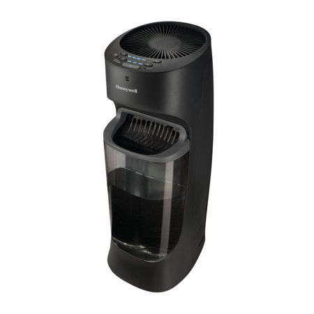 Photo 1 of Honeywell Top Fill Tower Humidifier with Humidistat Black, HEV615B
