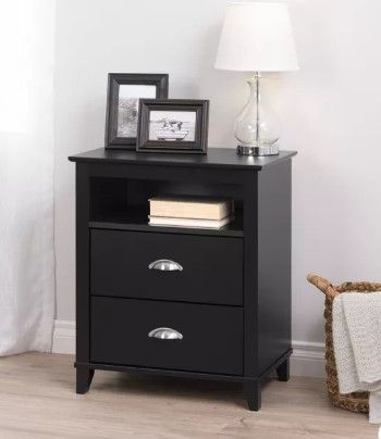 Photo 1 of **DAMAGED**
Yaletown 2 - Drawer Tall Nightstand - Prepac
