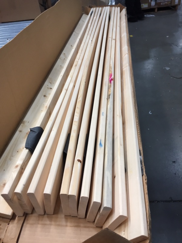 Photo 1 of  Heavy Duty Mattress Support Wooden Bunkie Board/Slats, California King, Beige
