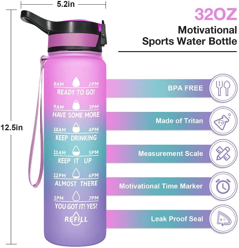 Photo 1 of 32oz Motivation sports water bottle 