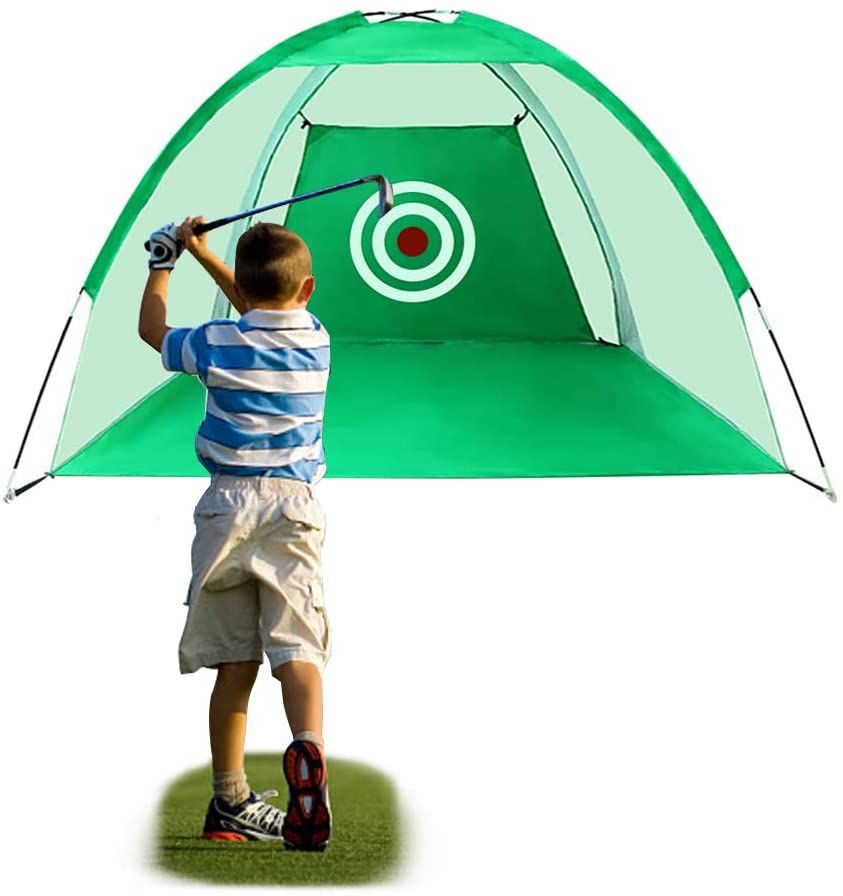 Photo 1 of FUNME Golf Hitting Net with Target Sheet Golfing Portable Swing Training Aids Driving Range for Outdoor and Indoor with Carry Bag and Golf Balls
