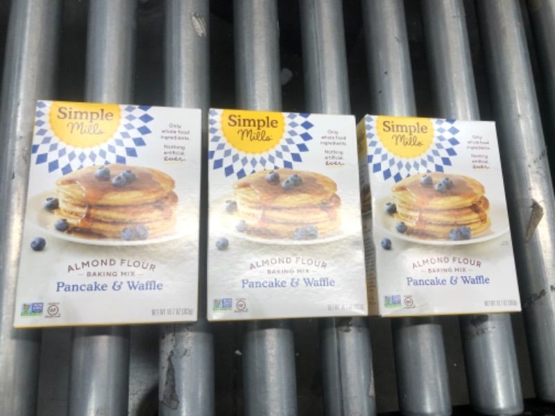 Photo 1 of Simple Mills Gluten Free Pancake & Waffle Almond Flour Mix - 10.7oz  3-PACK  BEST BY 10/15/21
