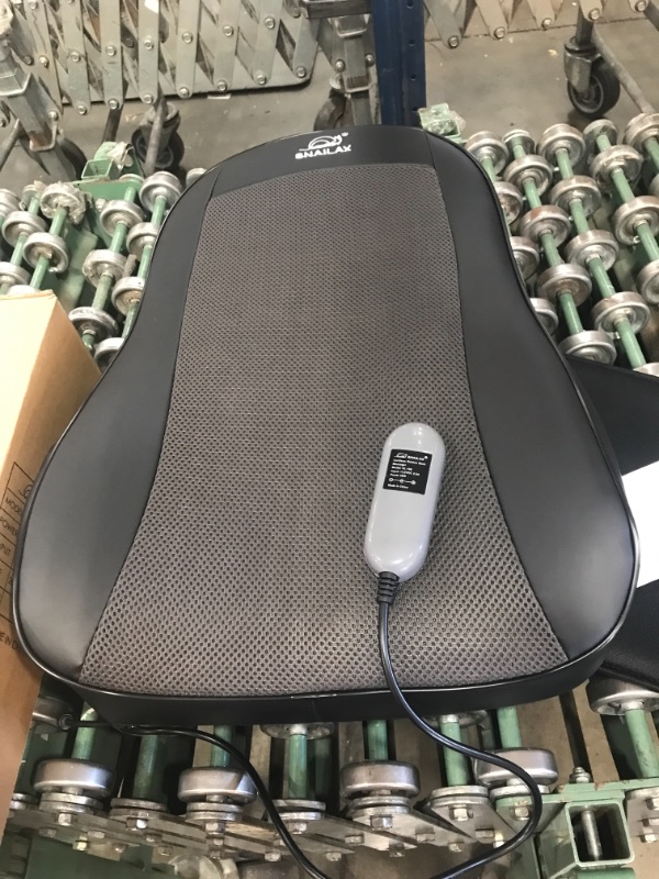 Photo 2 of Snailax Cordless Shiatsu Back Massager with Heat Portable Kneading Massage Cushion Massage Chair Pad Relieve Muscle Soreness for Home Office use
