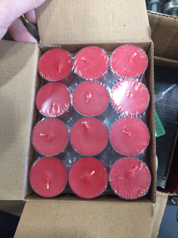 Photo 4 of 2 boxes
Light In The Dark Red Unscented Tealight Candles with Clear Cups (Set of 36) (x2)