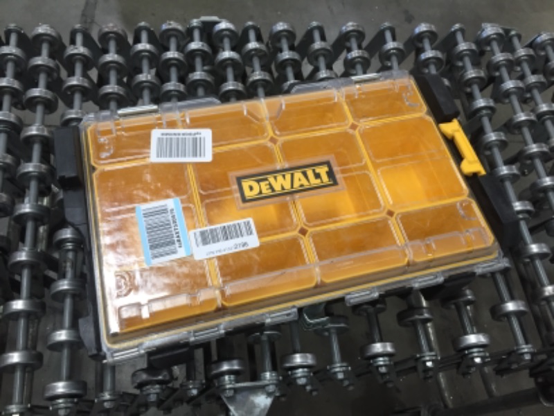 Photo 2 of DeWalt ToughSystem 21" Plastic Black/Yellow Organizer with Clear Lid 13" W x 4" H Black