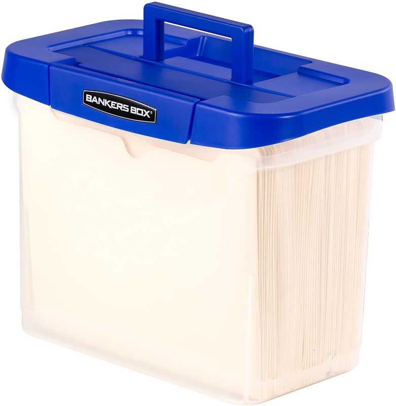 Photo 1 of Bankers Box Heavy Duty Portable Plastic File Box 