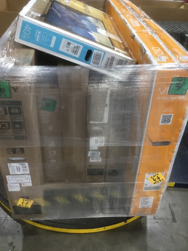 Photo 1 of PALLET OF DAMAGED TVS SOLD AS IS NON REFUNDABLE