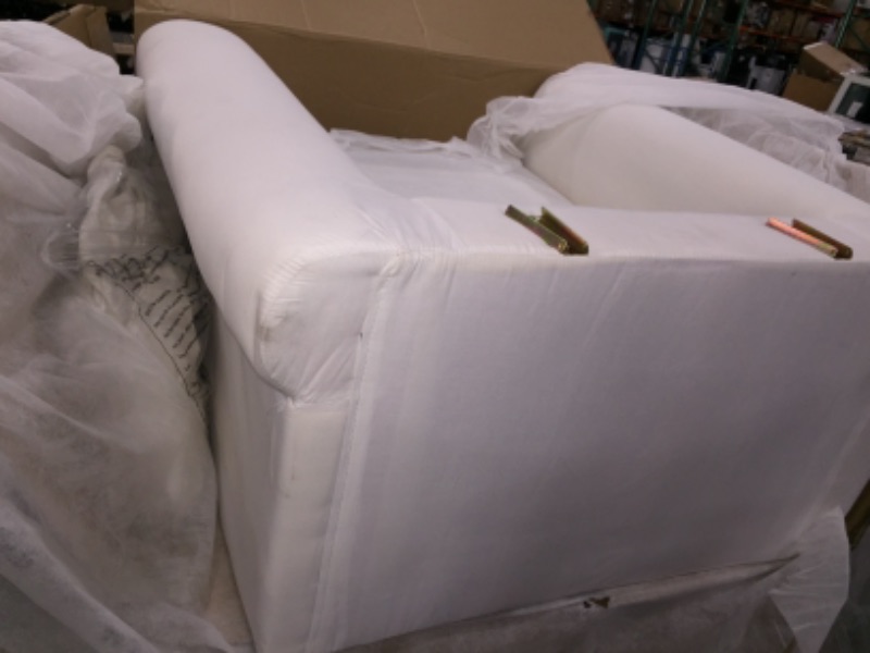 Photo 3 of *Dirty from Previous Use*
OSP Home Furnishings Ashton Slipcover Round Arm Chair, Ivory.
