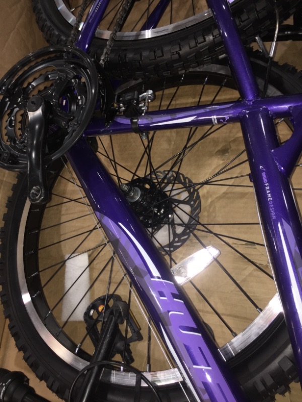 Photo 1 of *Loose hardware, may be incomplete*
Huffy Girls' Extent 24 in 18-Speed Mountain Bike Midnight Purple - Girls Bikes at Academy Sports

